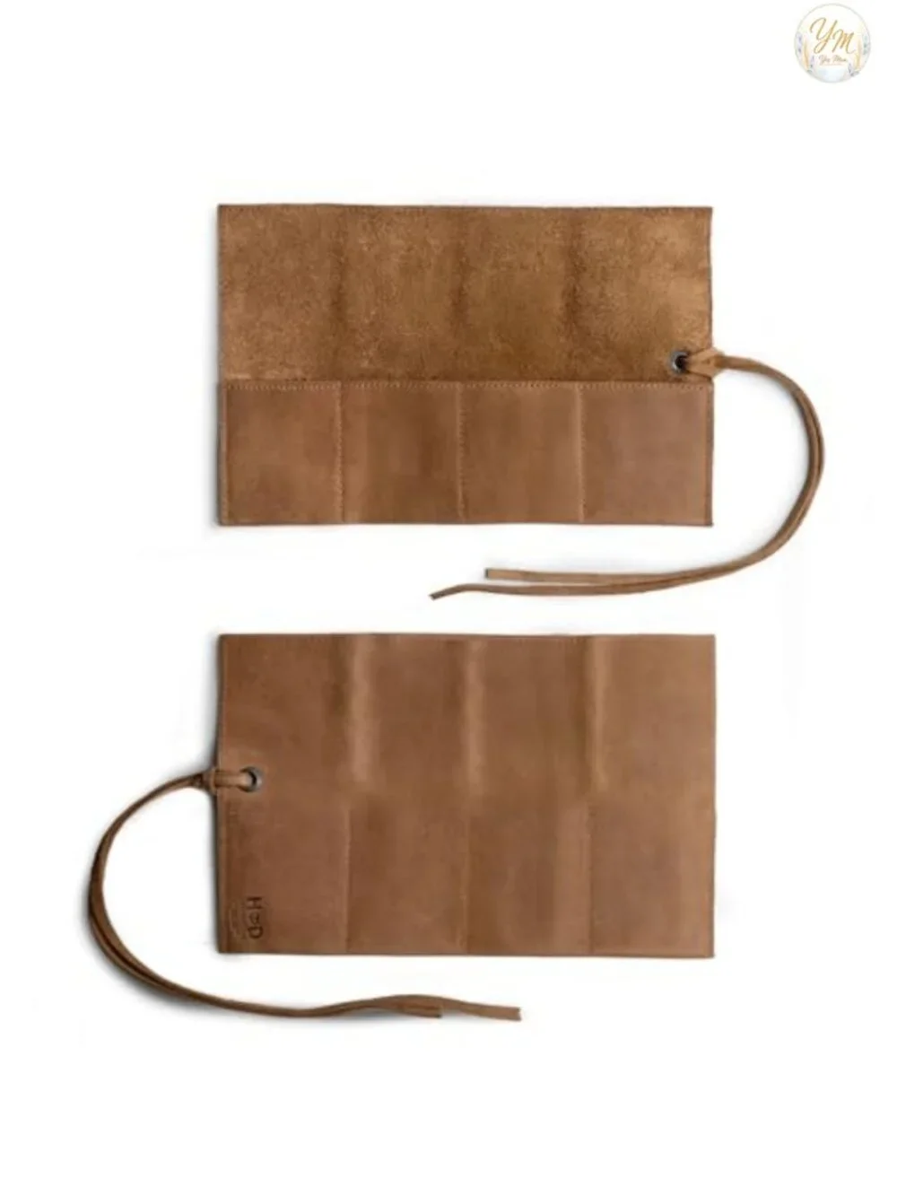 Leather Watch Roll Organizer Holds 4 Watches Handmade Travel Case